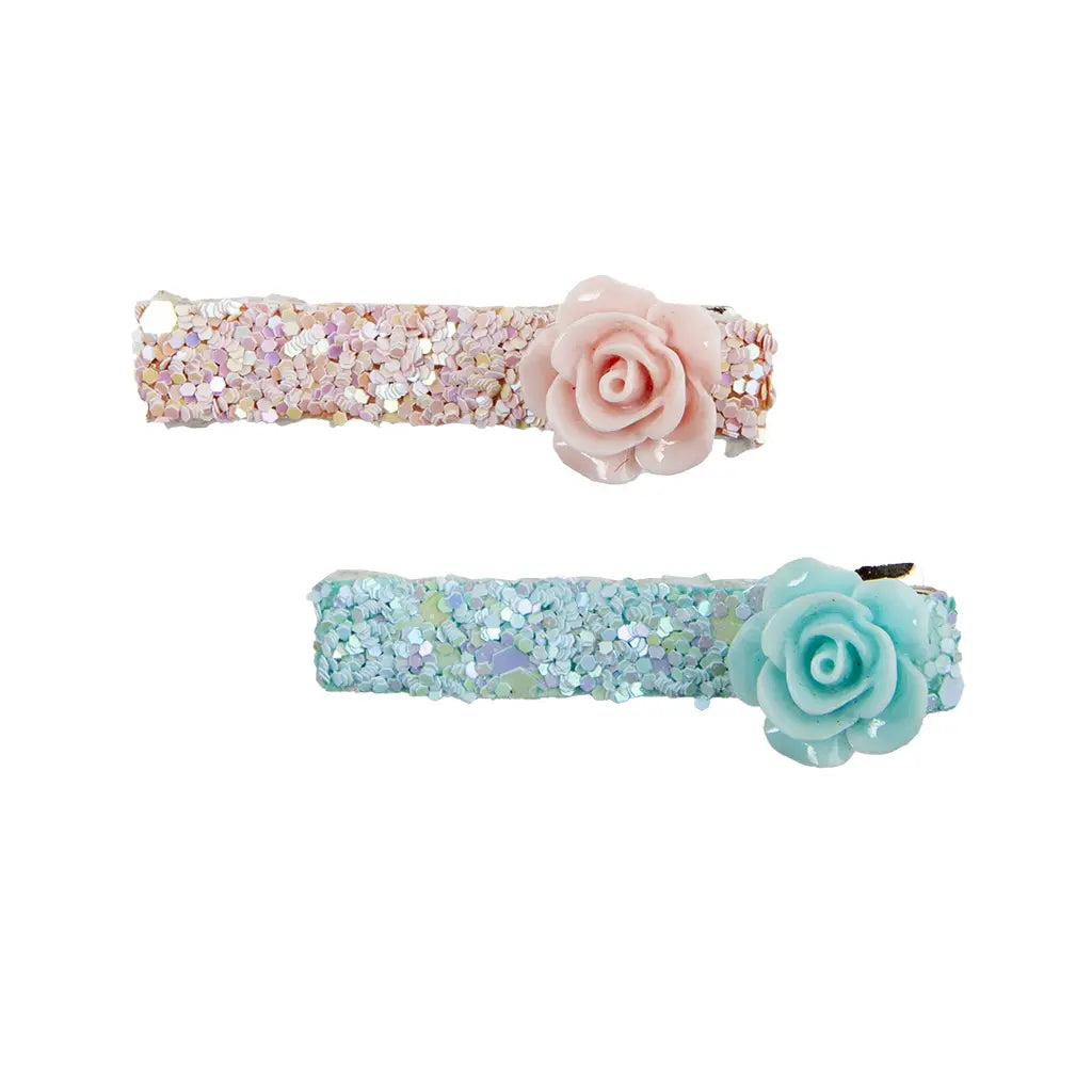 Great Pretenders Boutique Hårklämma 2-pack Ros